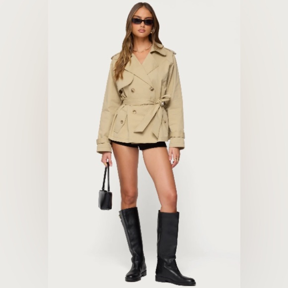 NWT edikted Tobie Raglan Trench Jacket